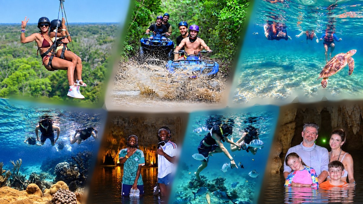 Turtle in the bay, ATV in the jungle and zipline: what the combo includes